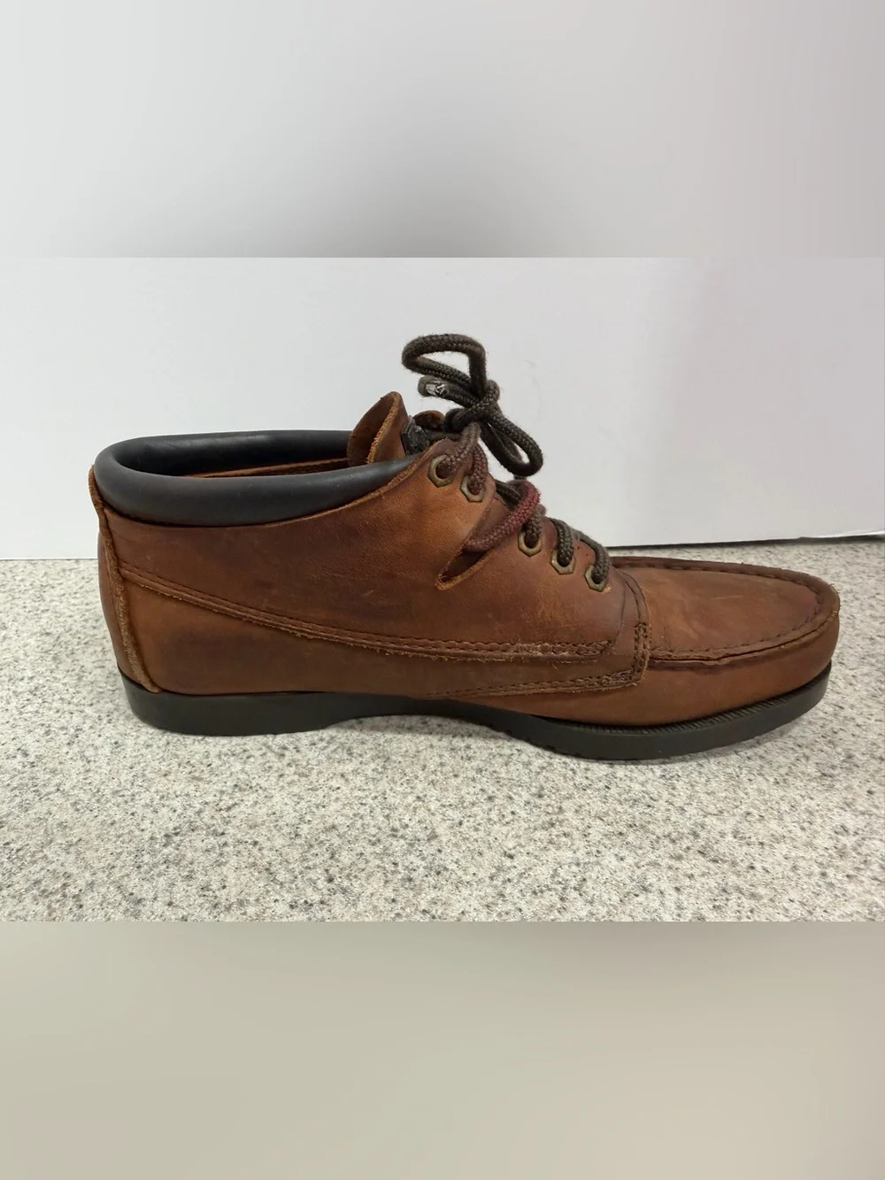 Vtg EASTLAND Seneca Camp Moc Chukka Leather Boots - Men’s Size 9.5 - Brown